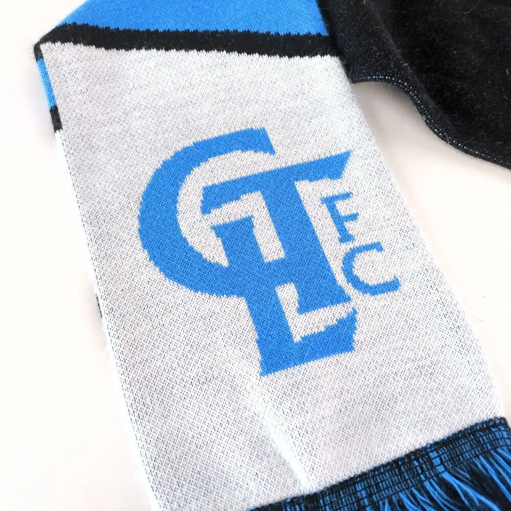 Charlotte‎ United Football Club Soccer Knit Fringe Scarf Ruffneck NC CLT FC